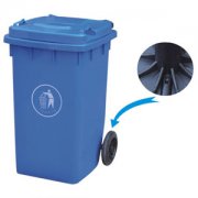100L塑料垃圾桶蓝色