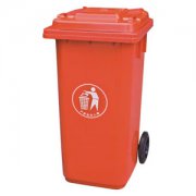 120L塑料垃圾桶红色